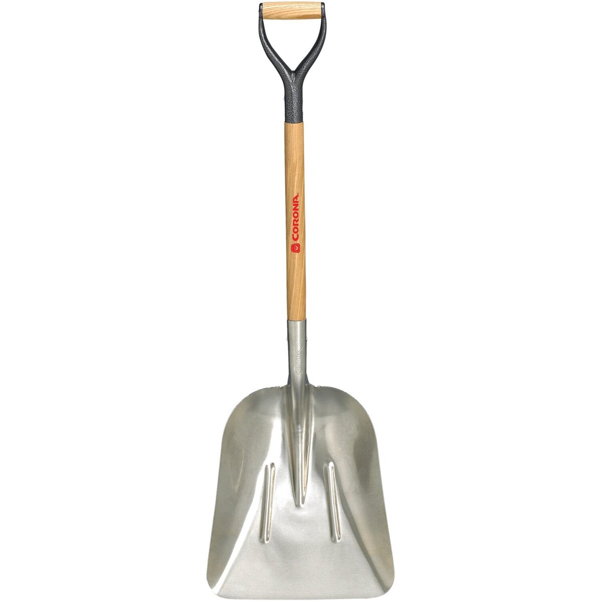 Corona SS 68010 10 Aluminum Western Scoop Shovel Wood D-Grip Handle 30 in