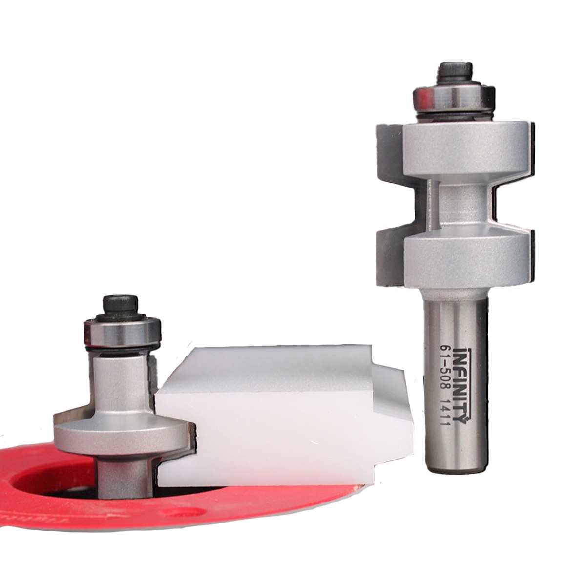 Infinity Tools Setup Block For 61-508 Bevel Glue Joint Router Bit Set