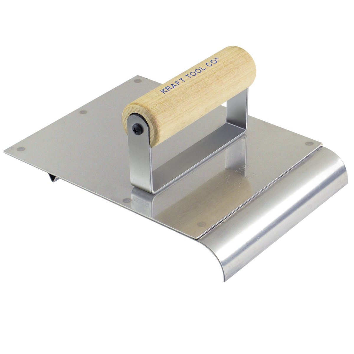 Kraft Tool CF034 6 x 8 Stainless Steel Hand EdgerGroover 38R 14Bit with Wood Handle
