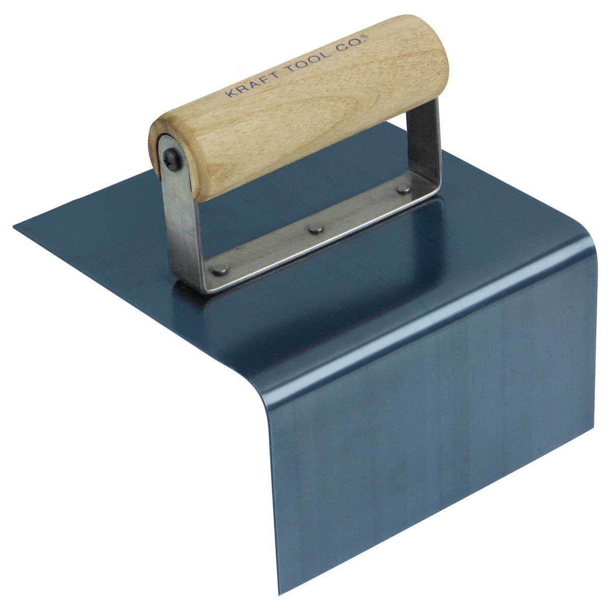 Kraft Tool CF768 6 x 6 x 3-12 38R Blue Crucible Steel Outside Step Tool with Wood Handle