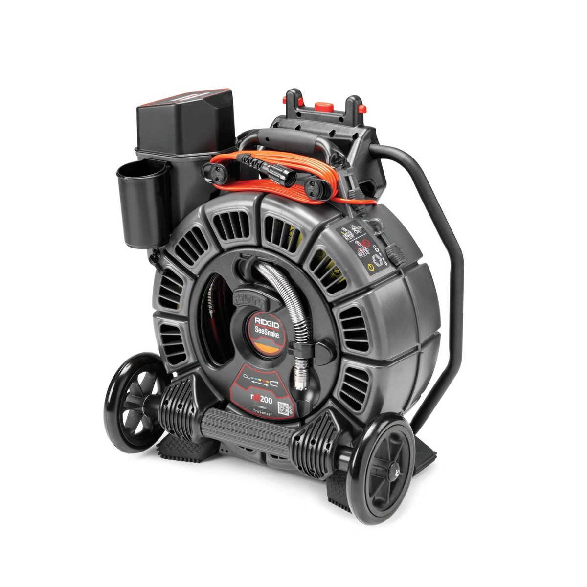 Ridgid 63663 SeeSnake rM200B Reel (165 50m) with Self-Leveling Camera powered with TruSense