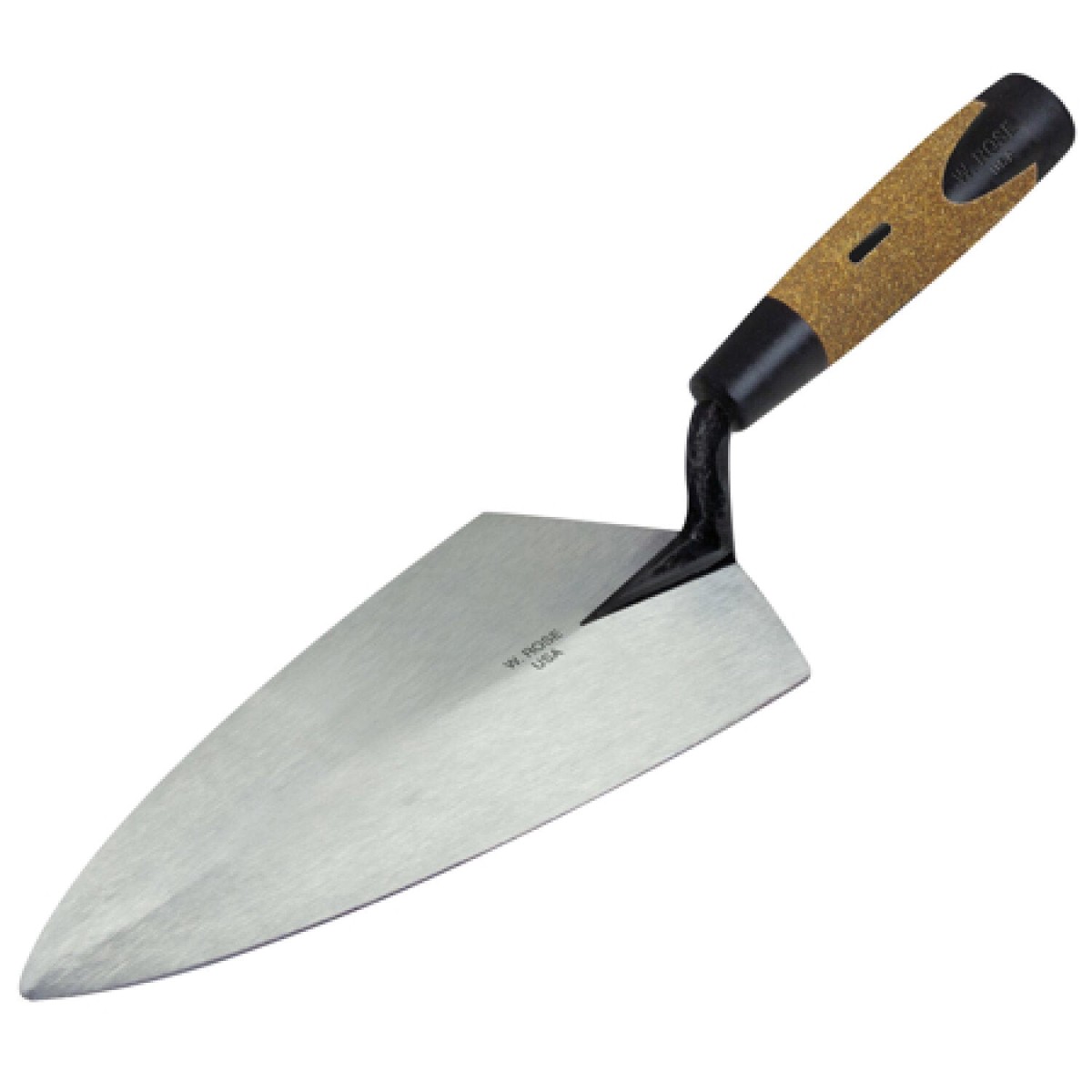 WRose RO110-10 12K-PK2 10-12 Philadelphia Brick Trowel with Cork Handle