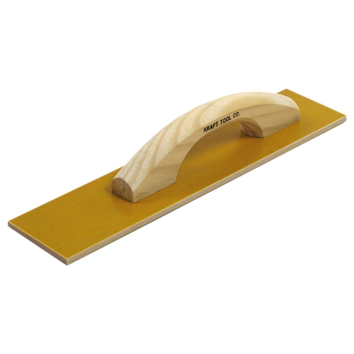 Kraft Tool CF504 14 x 3-12 Square End Laminated Canvas-Resin Hand Float with Wood Handle
