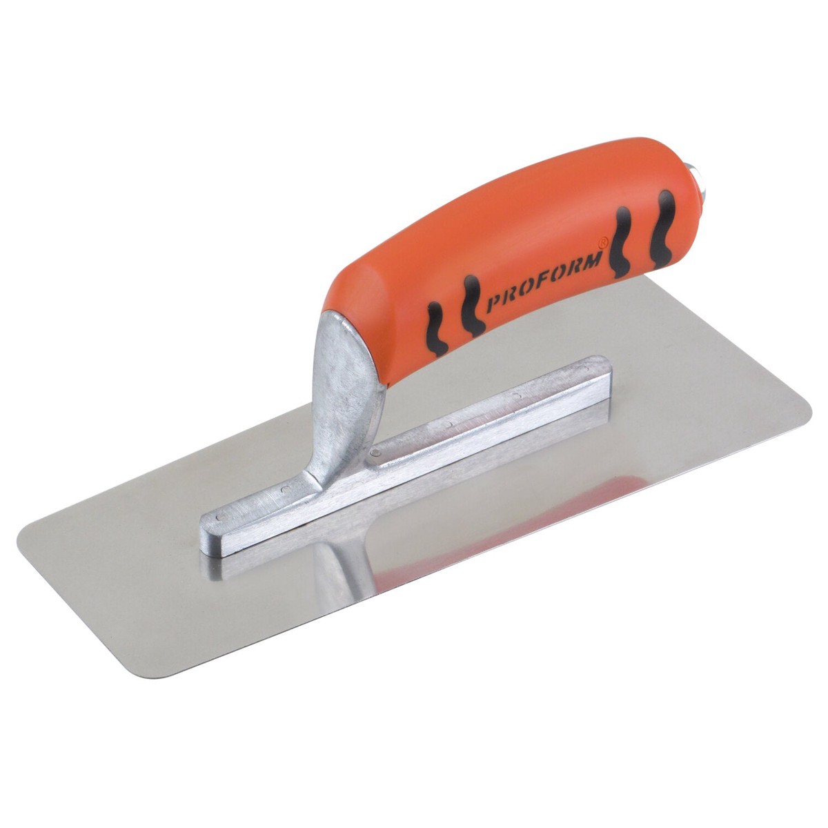 Kraft Tool PL627PF 8 x 3 (203x76mm) Stainless Steel Venetian Trowel with ProForm Handle