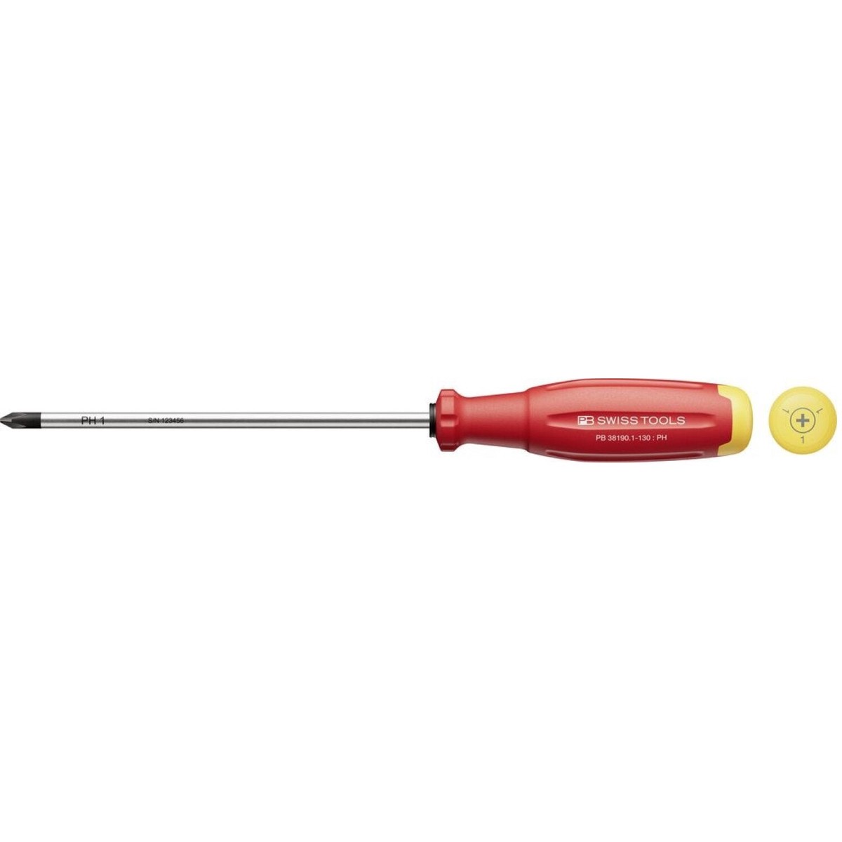 PB Swiss PB 381901-130 SwissGrip Evo screwdriver for PH1