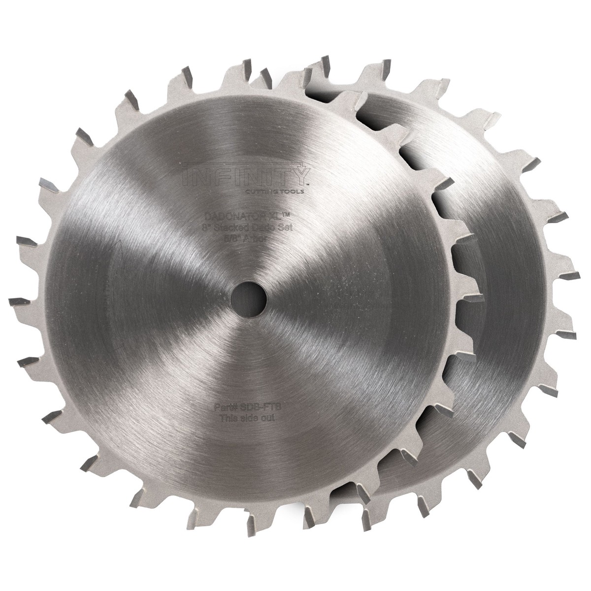 Infinity Tools Flat Top Joinery Blades for Dadonator XL SDB-825
