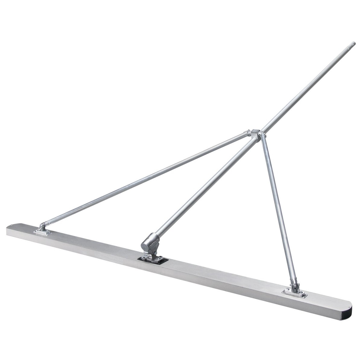 Kraft Tool CC709 12x5x2 Round End Magnesium Check Rod with Bracket Braces and Handle