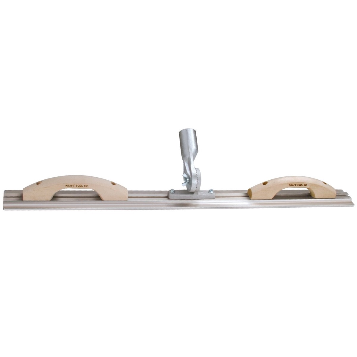 Kraft Tool CC819 60 Magnesium Square End Mini Bull Float Darby with Threaded Bracket 2 Handles
