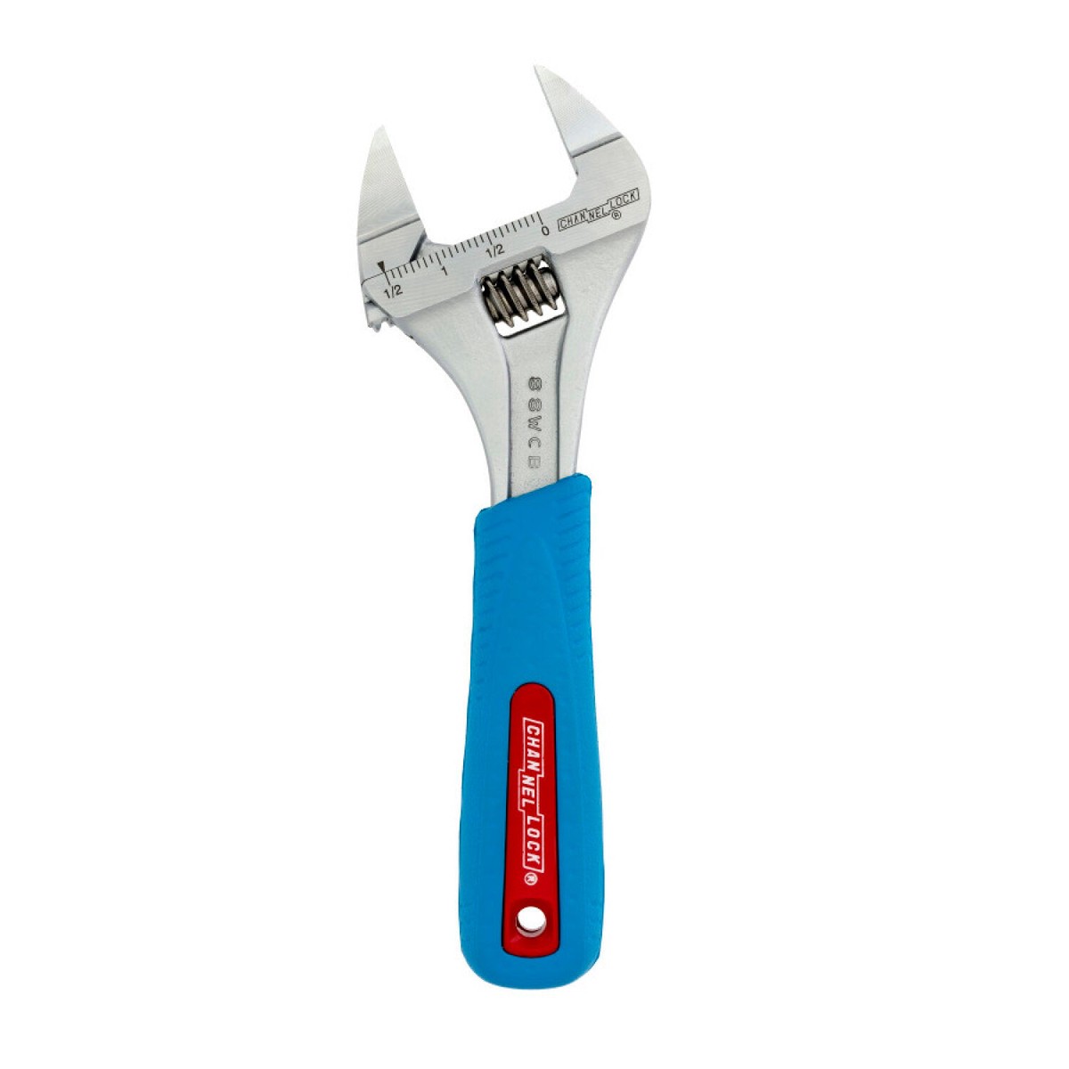 Channellock 8SWCB 8-Inch Code Blue Wideazz Slim Jaw Adjustable Wrench