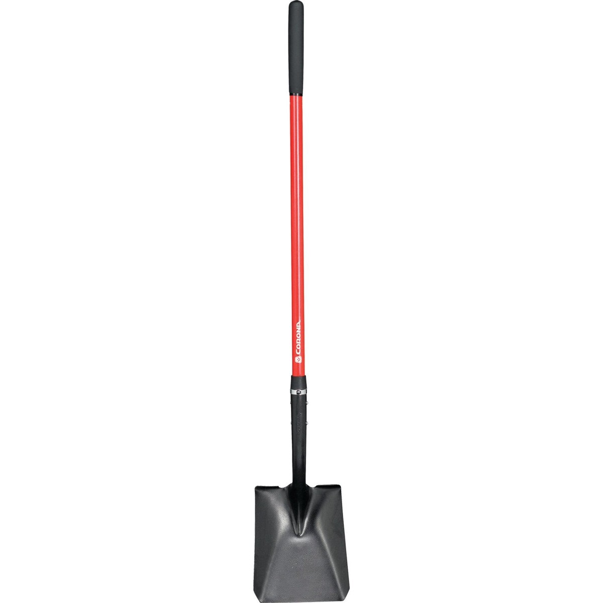 Corona SS 27020 Square Point Shovel 15-Gauge 12 in Head 48 in Fiberglass Handle