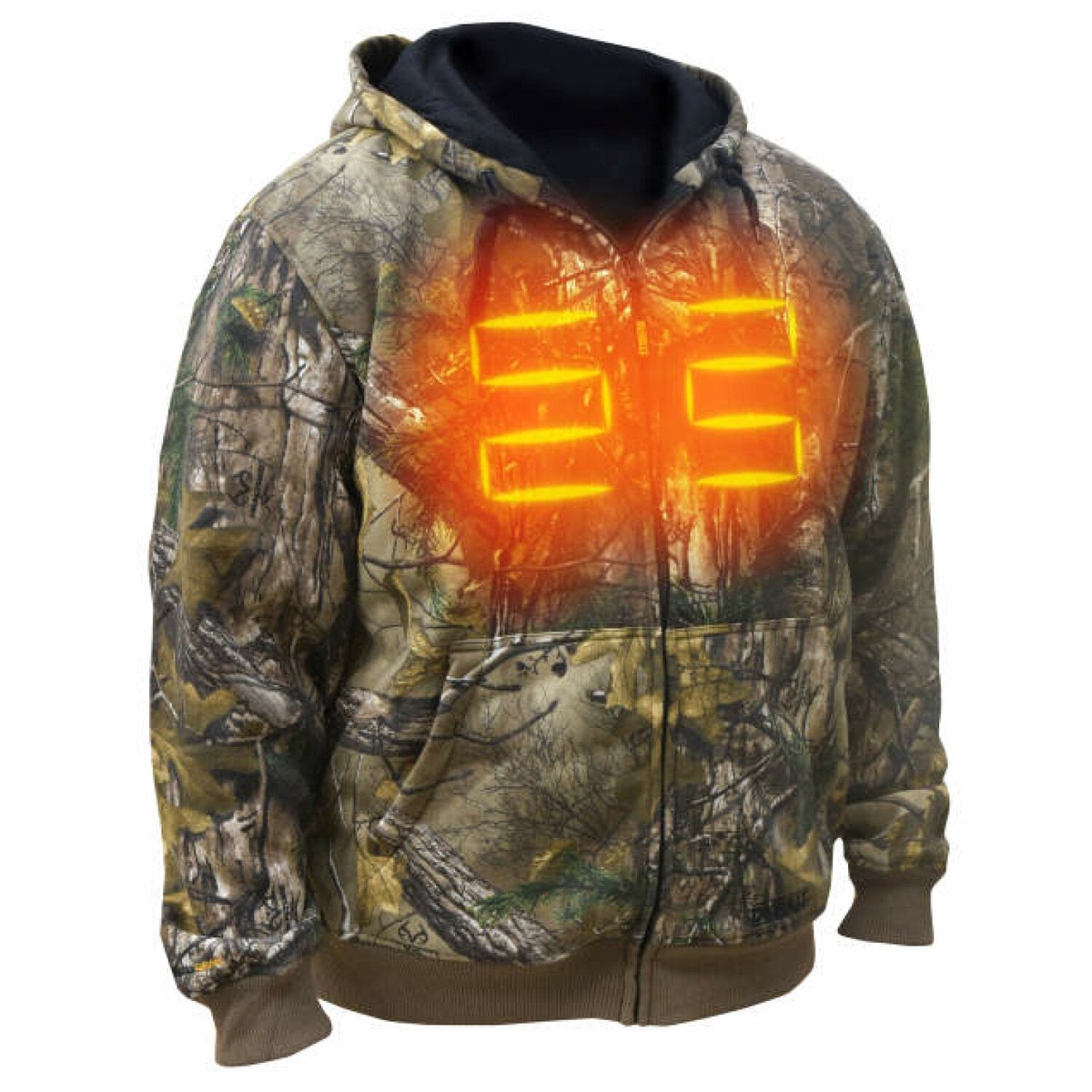 DEWALT DCHJ074 Mens Heated REALTREE EDGE Camouflage Heated Hoodie Kit - Camo