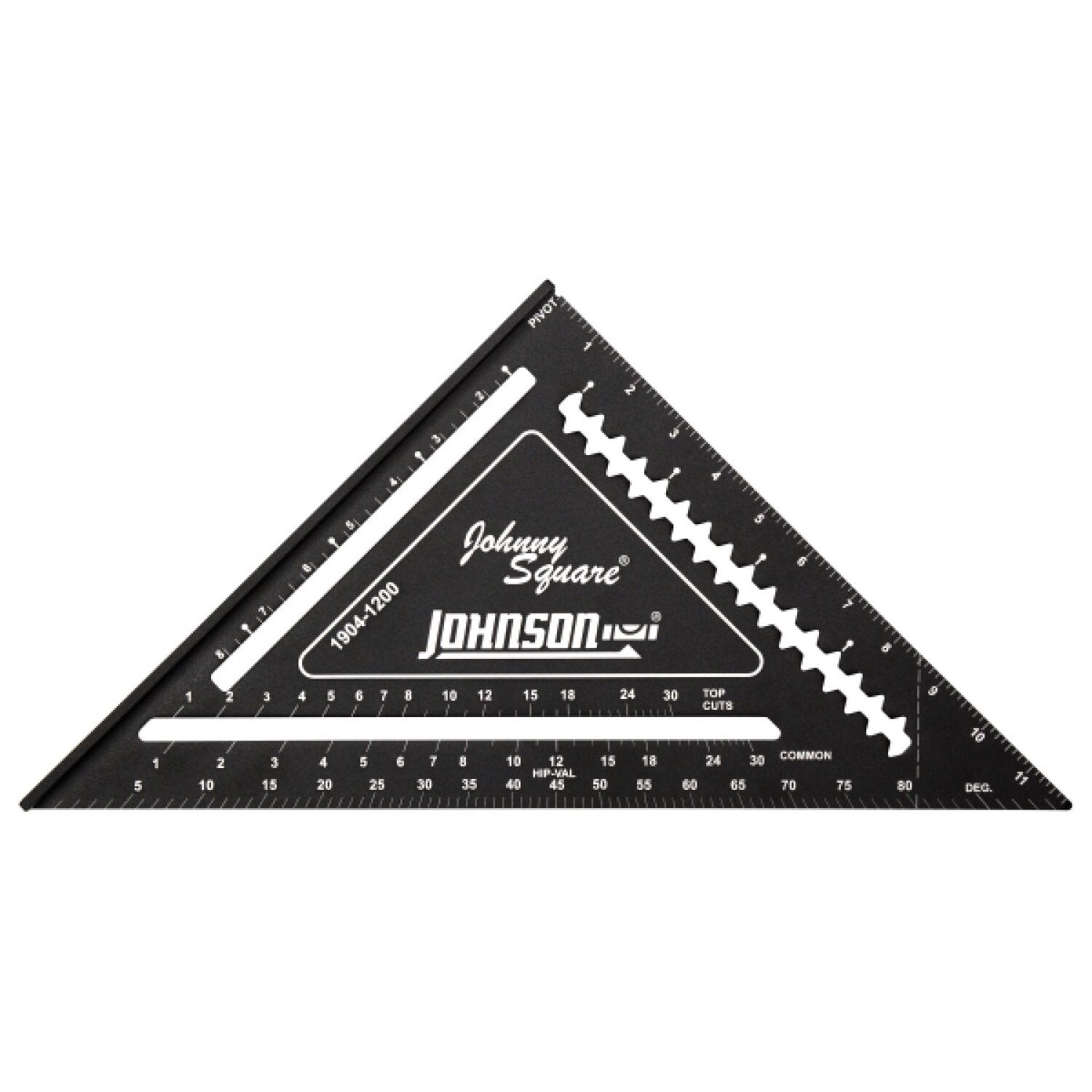 Johnson 1904-1200 12 Johnny Square Professional Easy-Read Aluminum Rafter Square