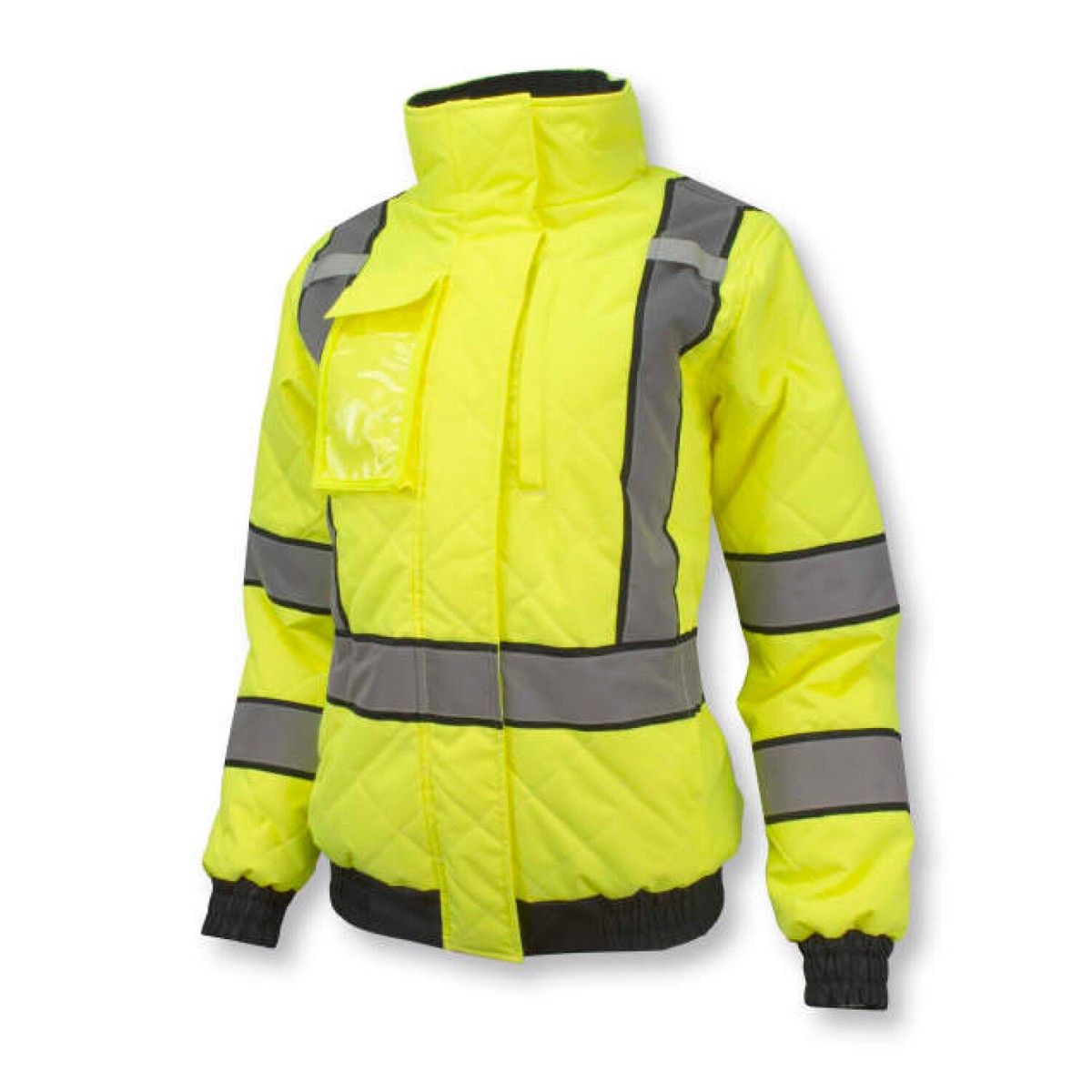 Radians SJ930-3ZGW Womens Class 3 Quilted Bomber Jacket