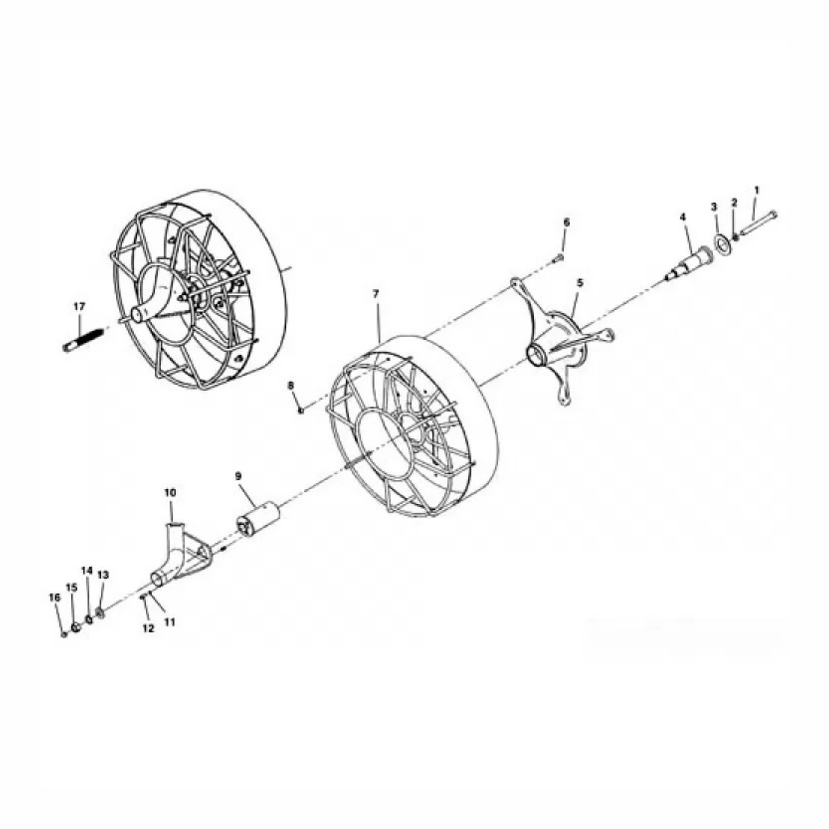 Ridgid 84122 K750R Cage Assembly for use with K-750R Drum Machine