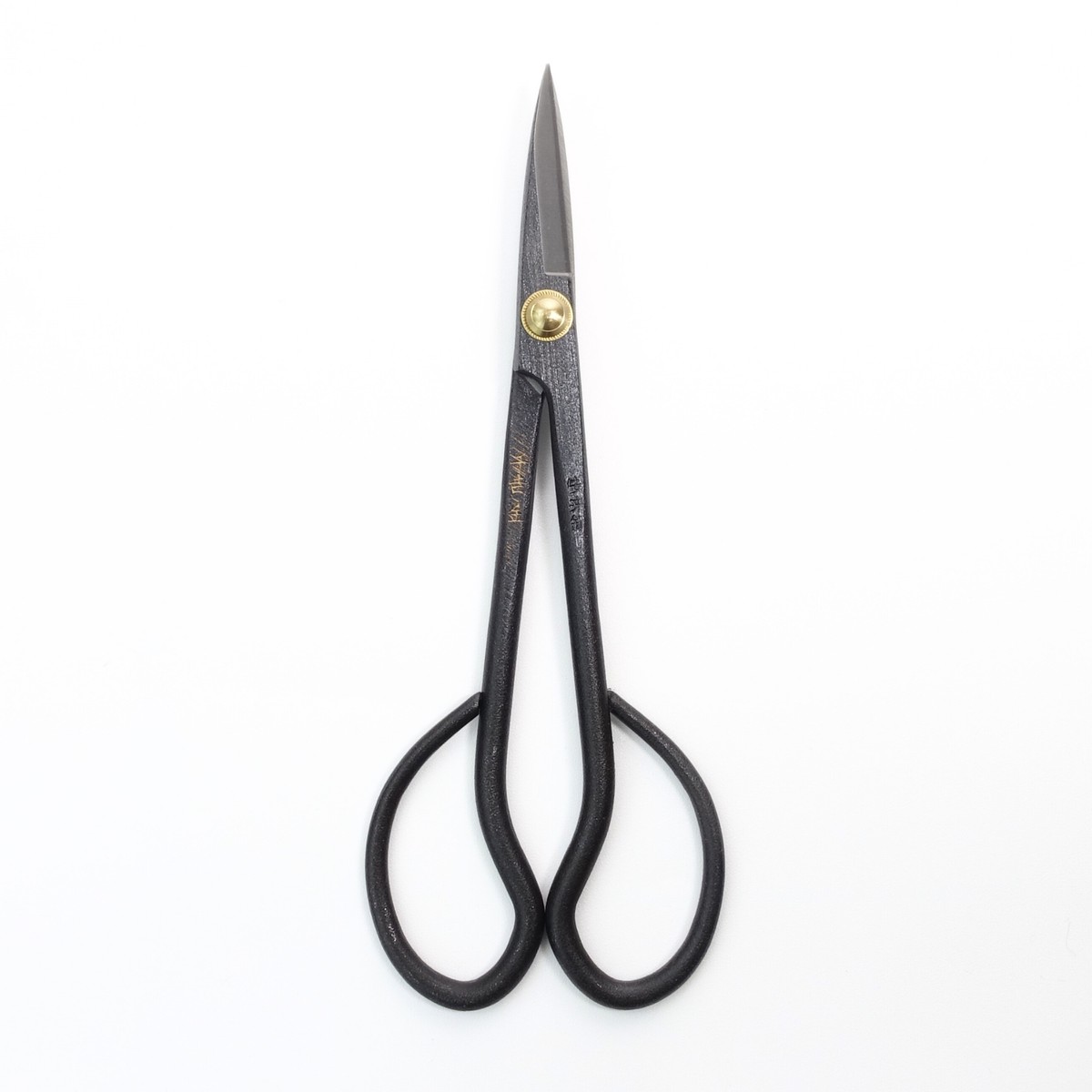 Senkichi Gold Bonsai Satsuki Shears 180mm Slim Tip Scissors for Fine-Branch Trimming