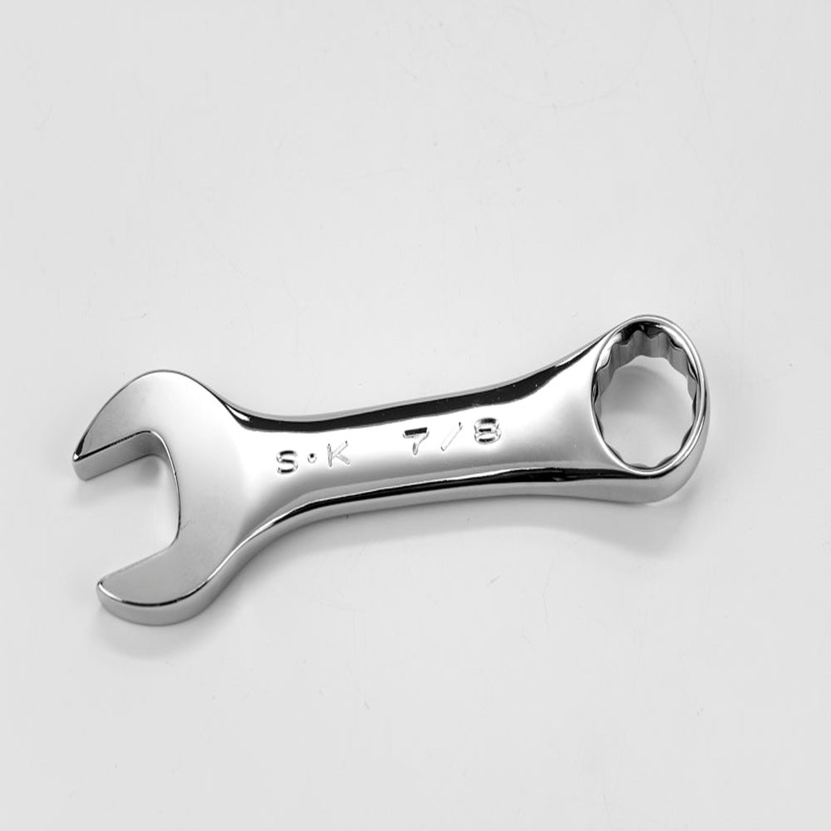 78 12 Point Fractional Short Combination Chrome Wrench