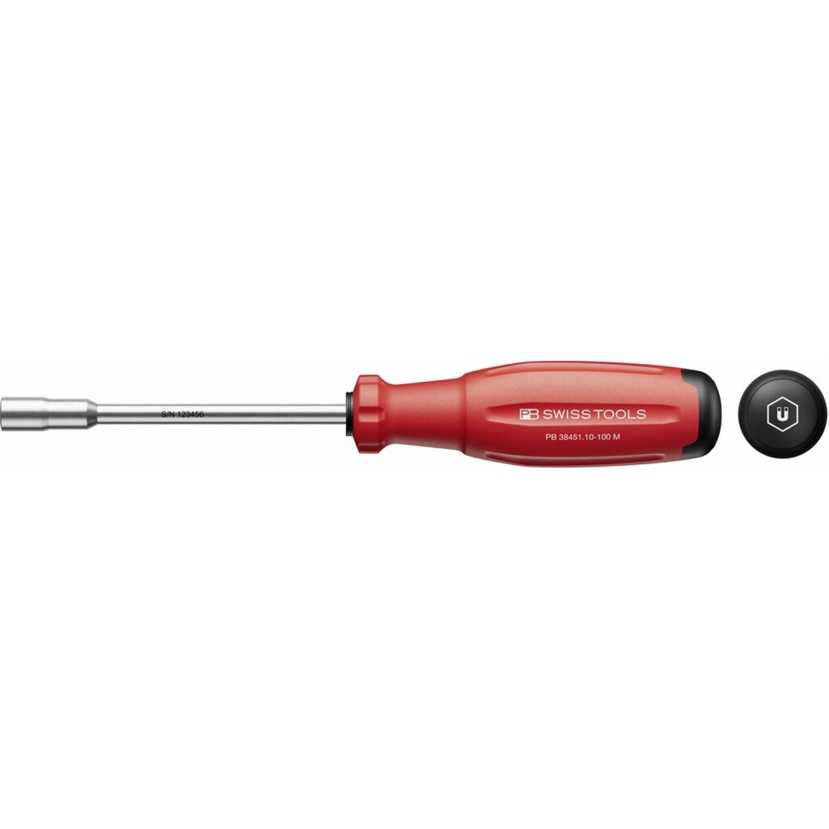 PB Swiss PB 3845110-100 M SwissGrip Evo Bit Holder For C6E6 Bits