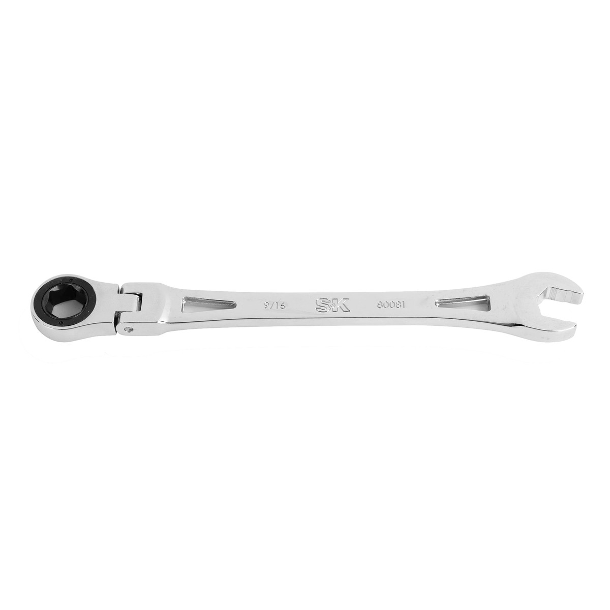 Flex-Head X-Frame 6-Point SAE Chrome Ratcheting Combination Wrench 916