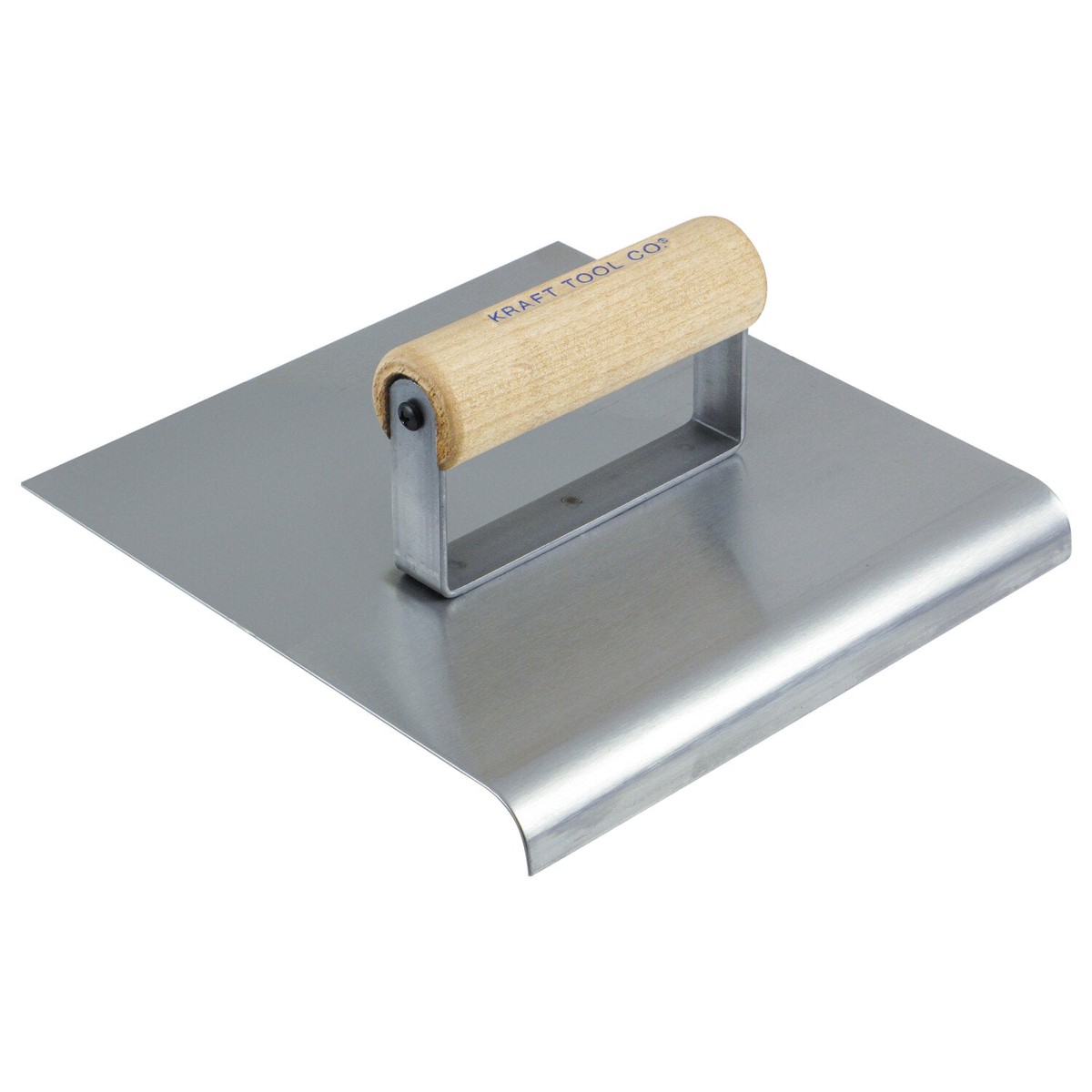 Kraft Tool CF035 8 x 8 12R 34L Stainless Steel Edger with Wood Handle