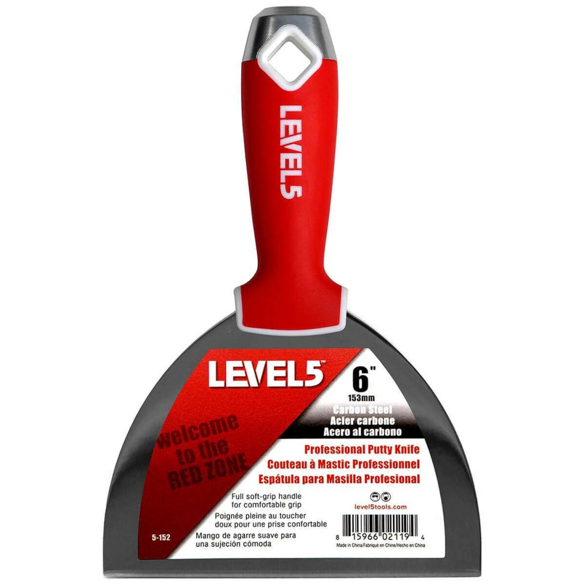 Level5 5-152 6 Carbon Steel Joint Knife w Soft Grip Handle