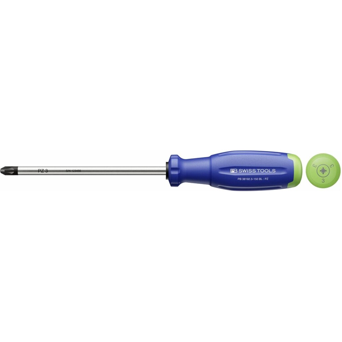 PB Swiss PB 381923-150 BL SwissGrip Evo screwdriver for PZ scr - PZ3