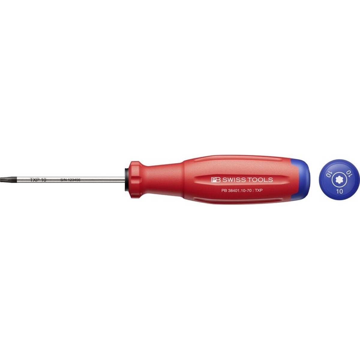 PB Swiss PB 3840110-70 SwissGrip Evo Screwdriver for Torx Screws-TXP 10