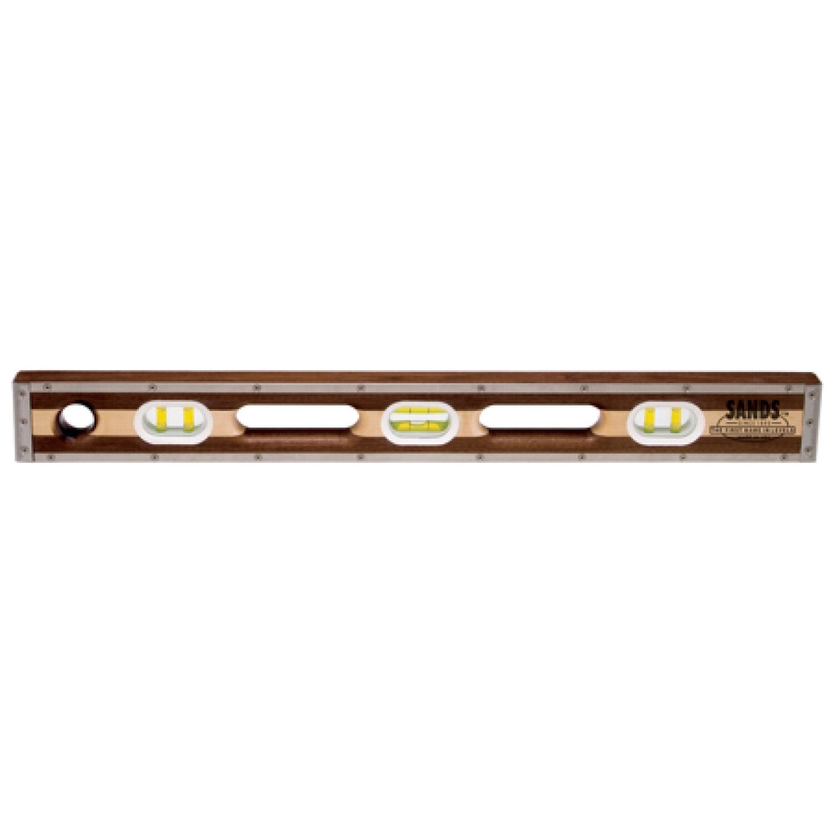 Sands Level Tool SLWML24 24 Professional WalnutMaple Laminated Level (6 Vials)