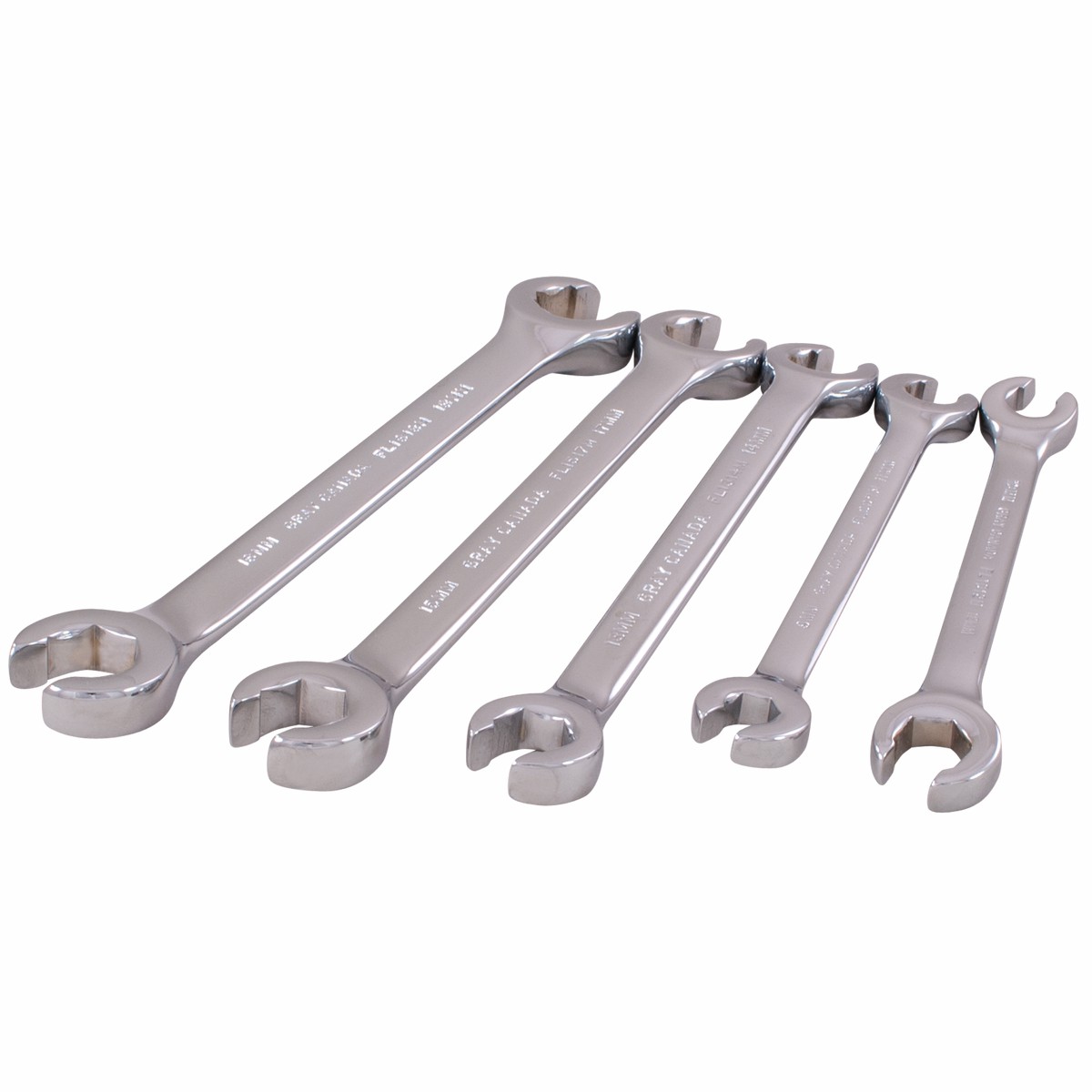 5 Piece Metric Flare Nut Wrench Set