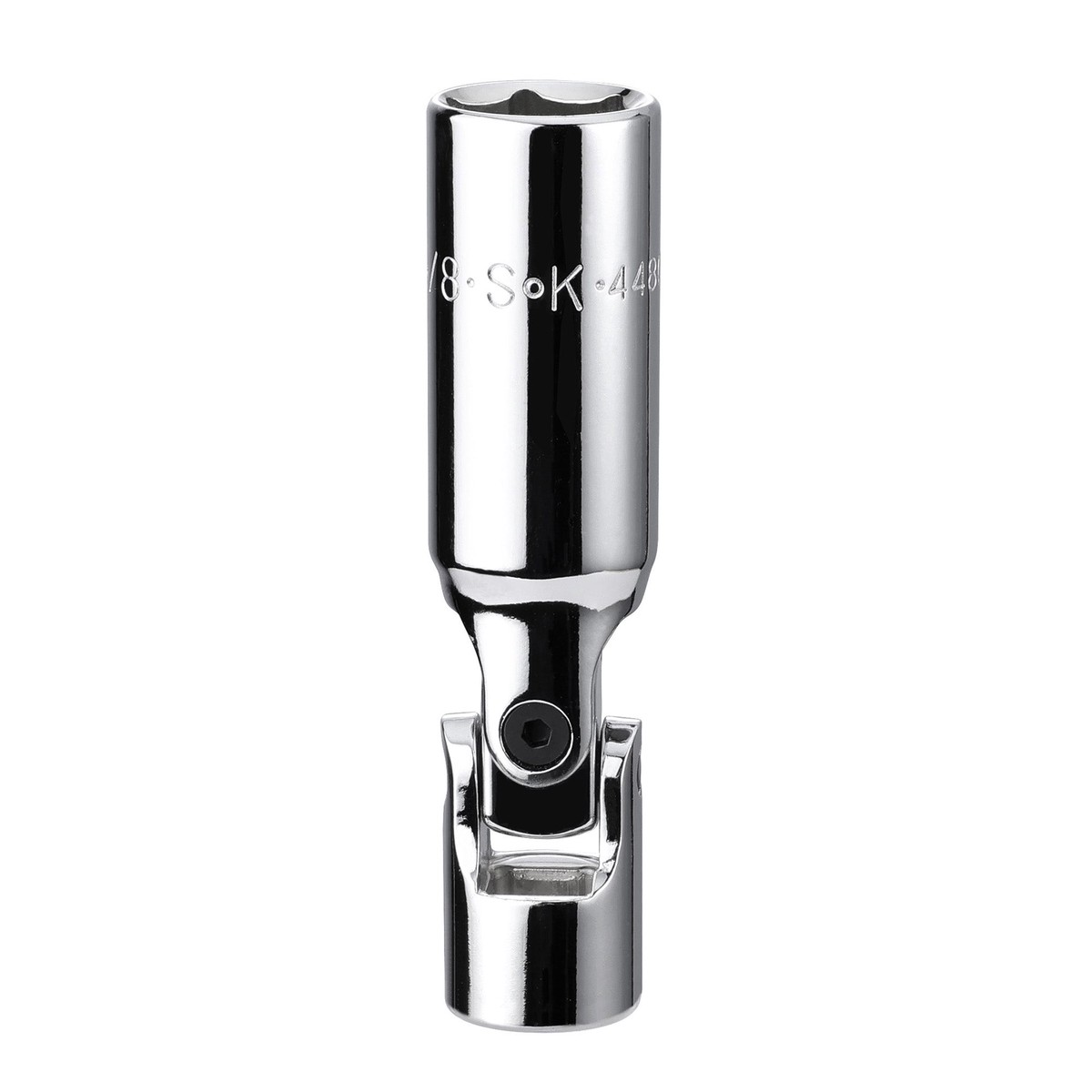 58 38 Drive Fractional Swivel Spark Plug Chrome Socket
