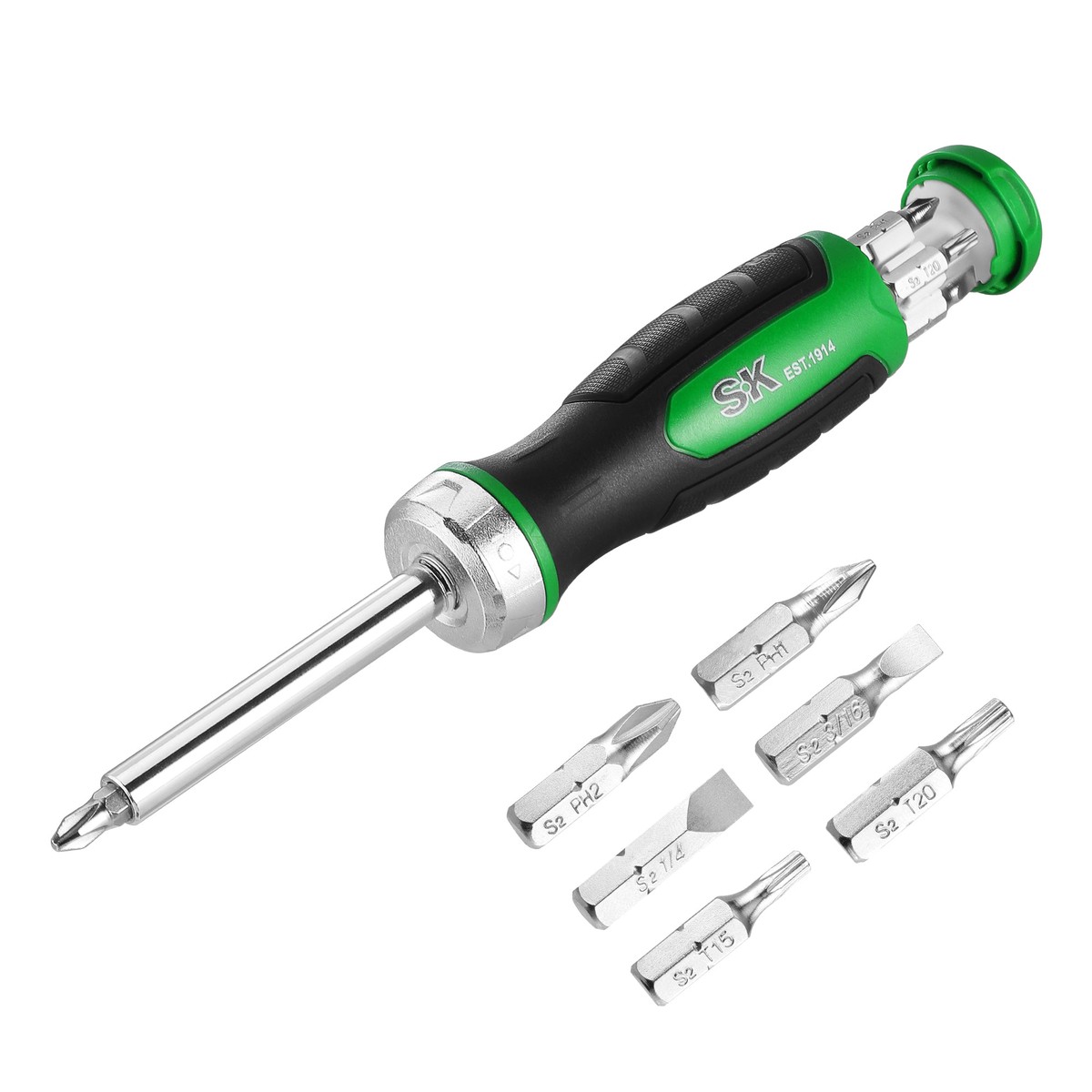 7-in-1 216-Position Reversible Ratcheting Screwdriver
