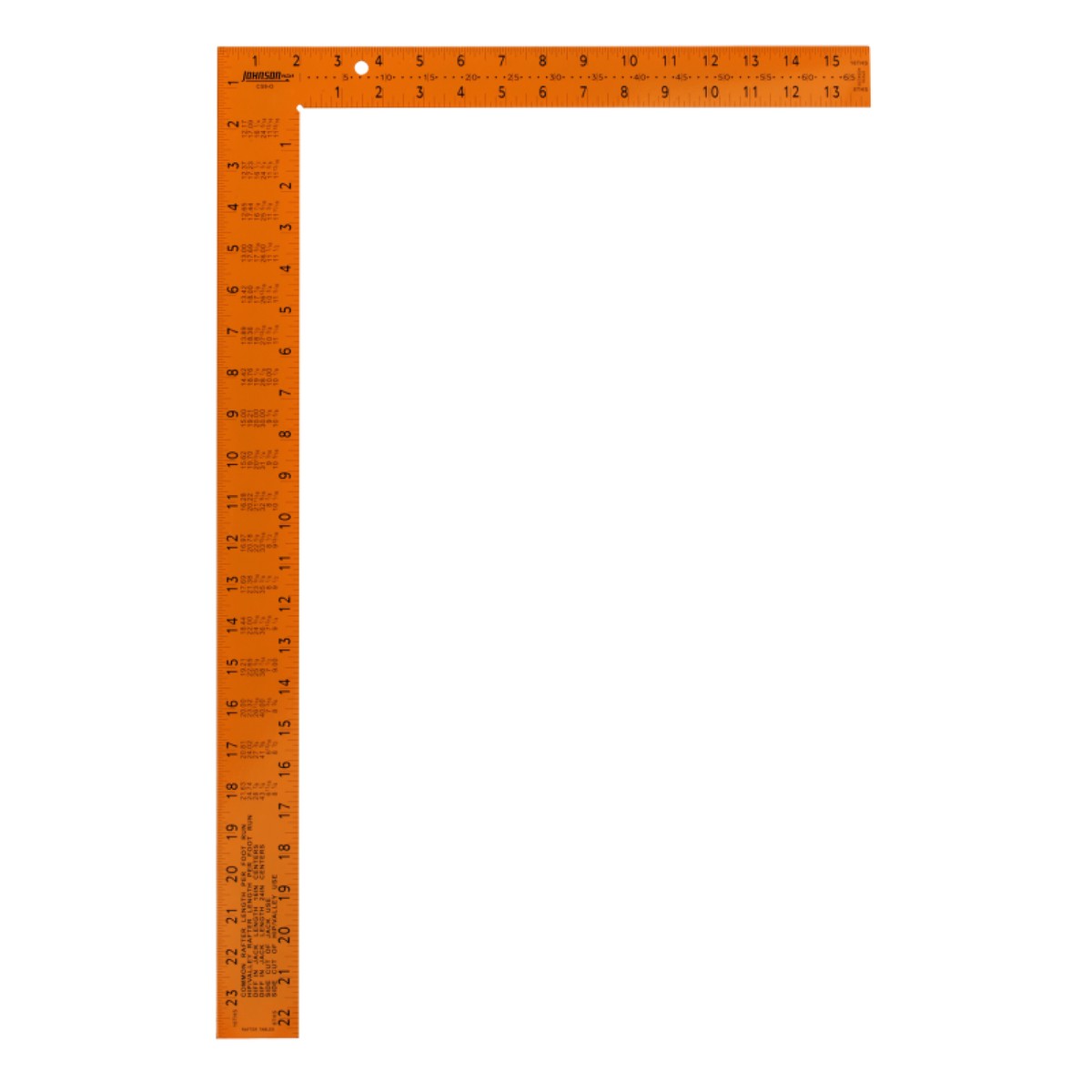 Johnson CS9-O 16 x 24 Easy-Read Steel Framing Square