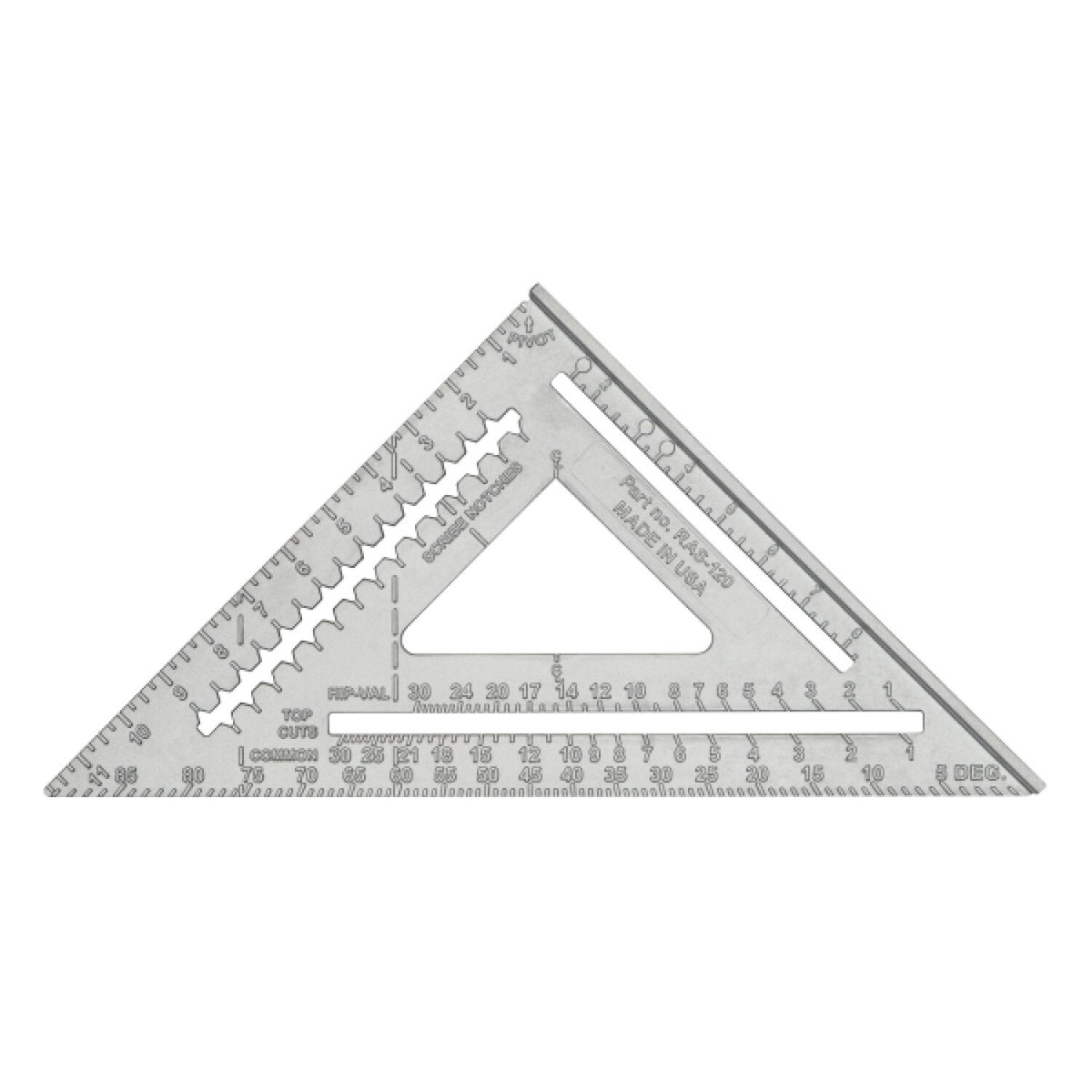 Johnson RAS-120 12 Johnny Square Aluminum Rafter Square