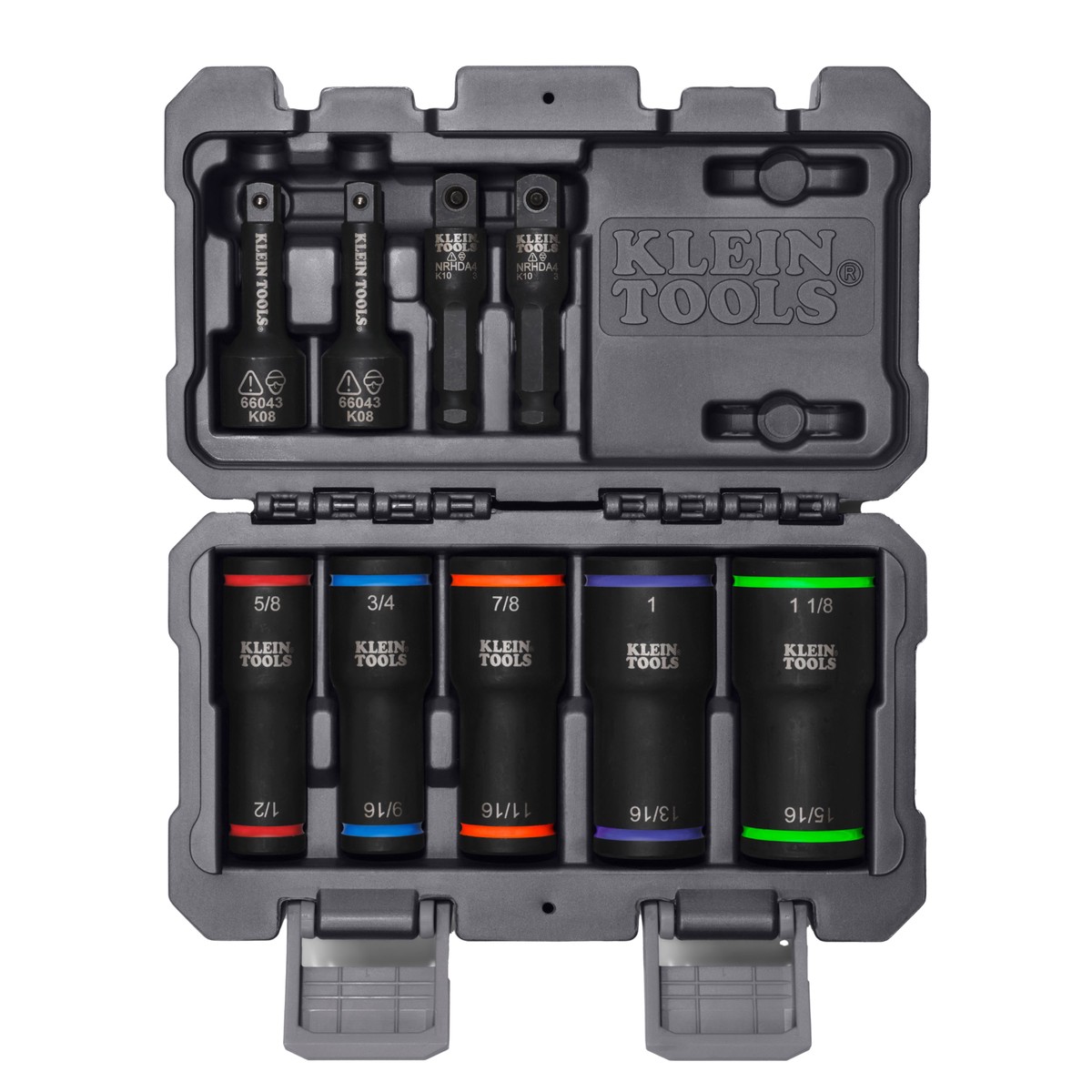 Klein Tools 66055 2-in-1 Impact Flip Socket Set 5 Pc