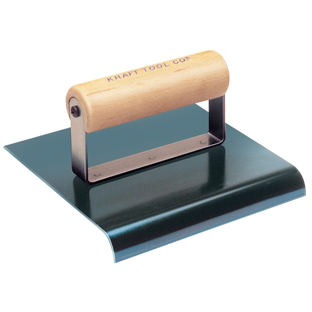 Kraft Tool CF598 9 x 6 34R Blue Steel Edger with Wood Handle