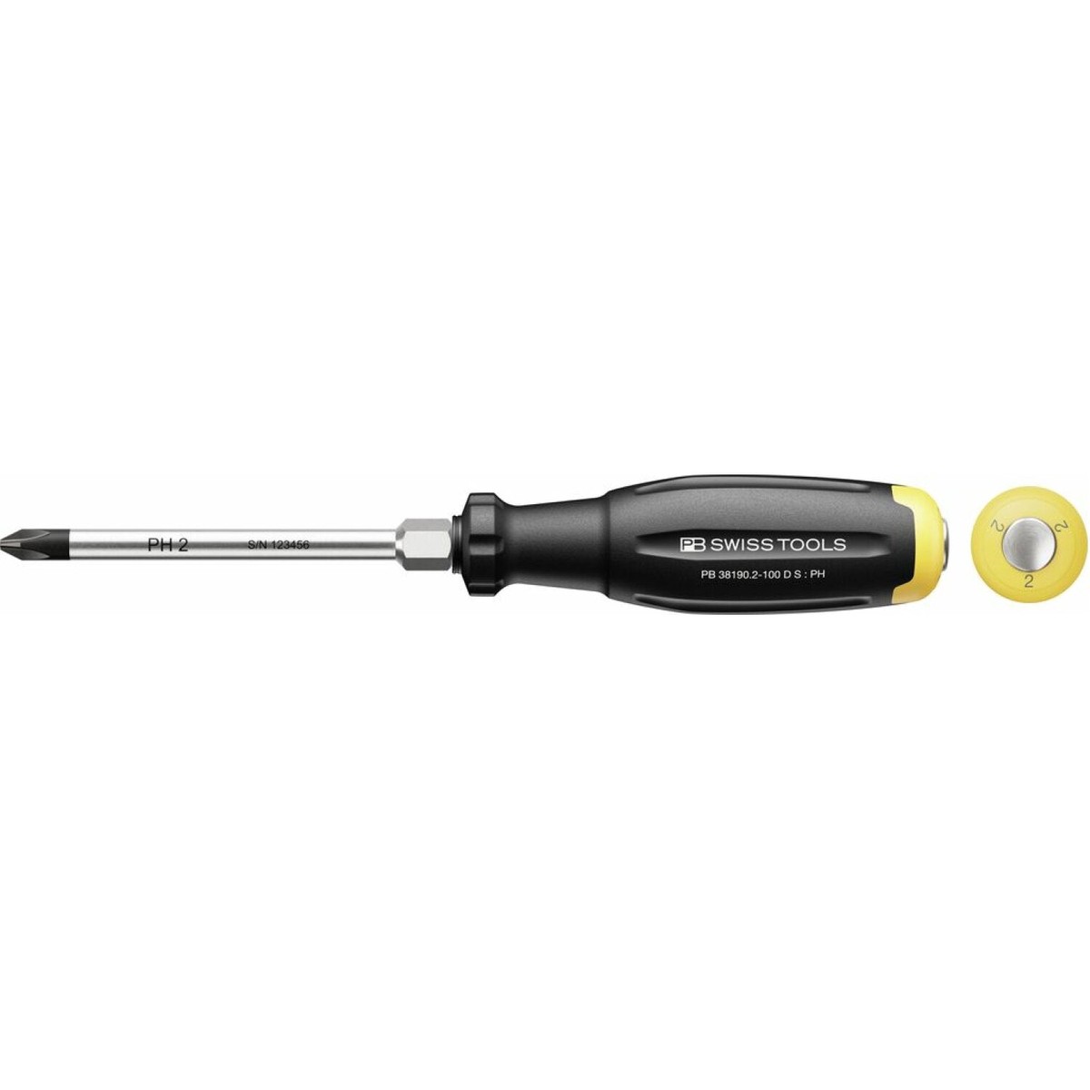 PB Swiss PB 381902-100 D S SwissGrip Evo screwdriver for PH scr - PH2