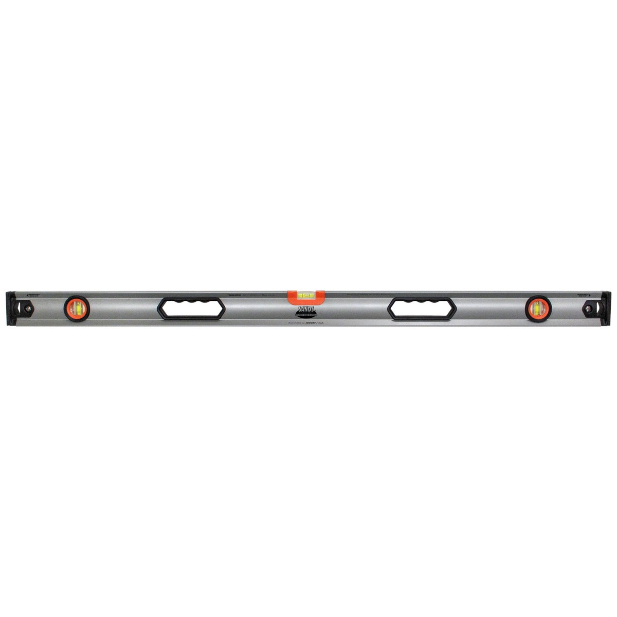 Sands Level Tool SLBZ72HH 72 Professional Aluminum Box Level with Hand Holes (3 Vials)