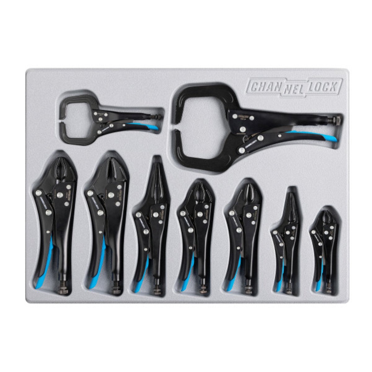 Channellock PC-L1 9PC Locking Pliers Set WTray