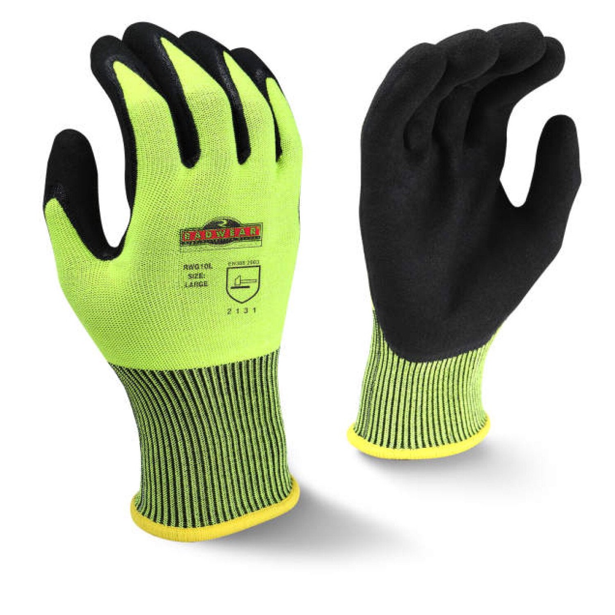 Radians RWG10 Radwear Silver Series High Visibility Knit Dip Glove