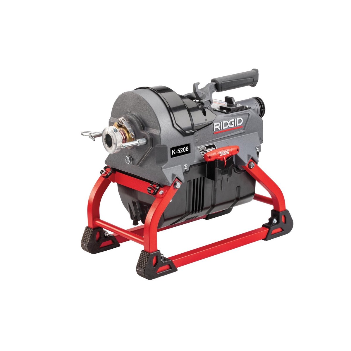 Ridgid 64678 K-5208 115V 60Hz Machine with guide hose qty 4 C-11 cables sectional cable carrier toolbox (wcutters) kit transport cart