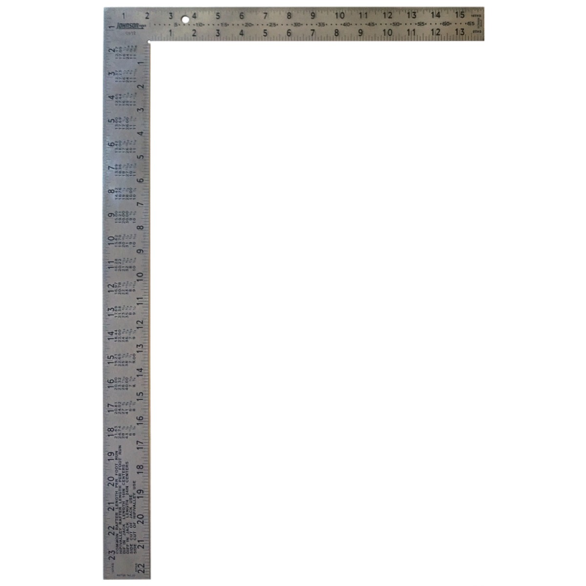 Johnson CS12 16 x 24 Stainless Steel Framing Square