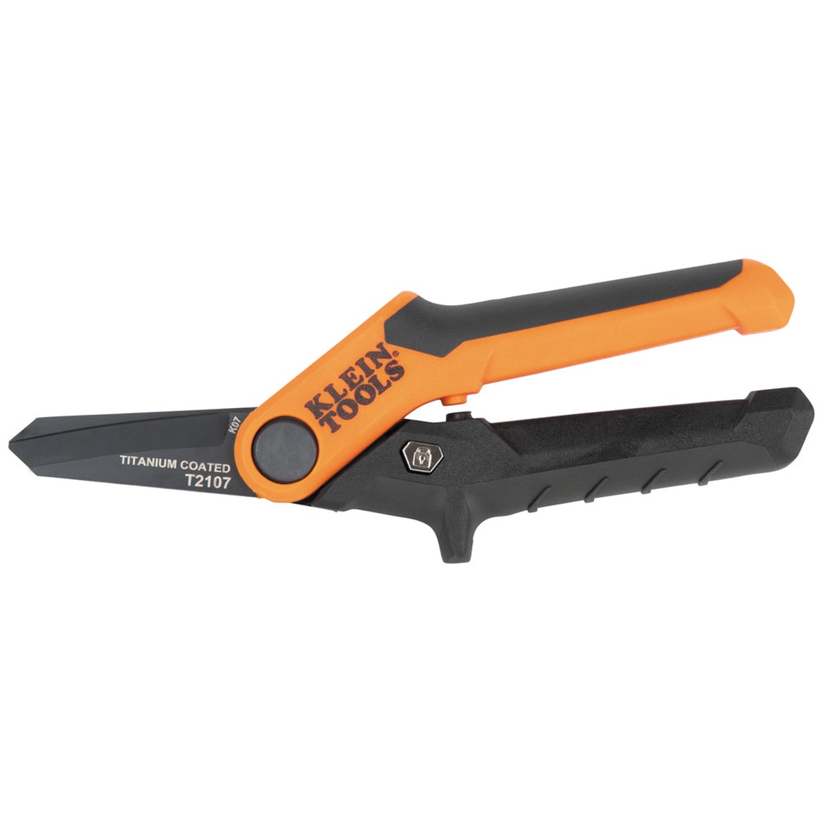 Klein Tools T2107 Compact Titanium-Coated Utility Shears 7