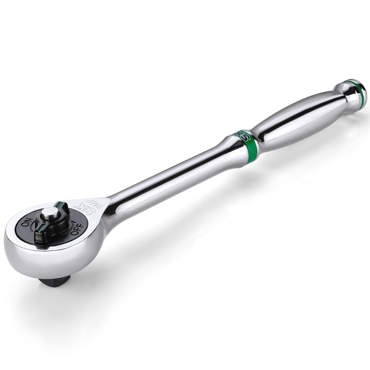 12 Drive 216-Position Reversible Chrome Ratchet 112 Long