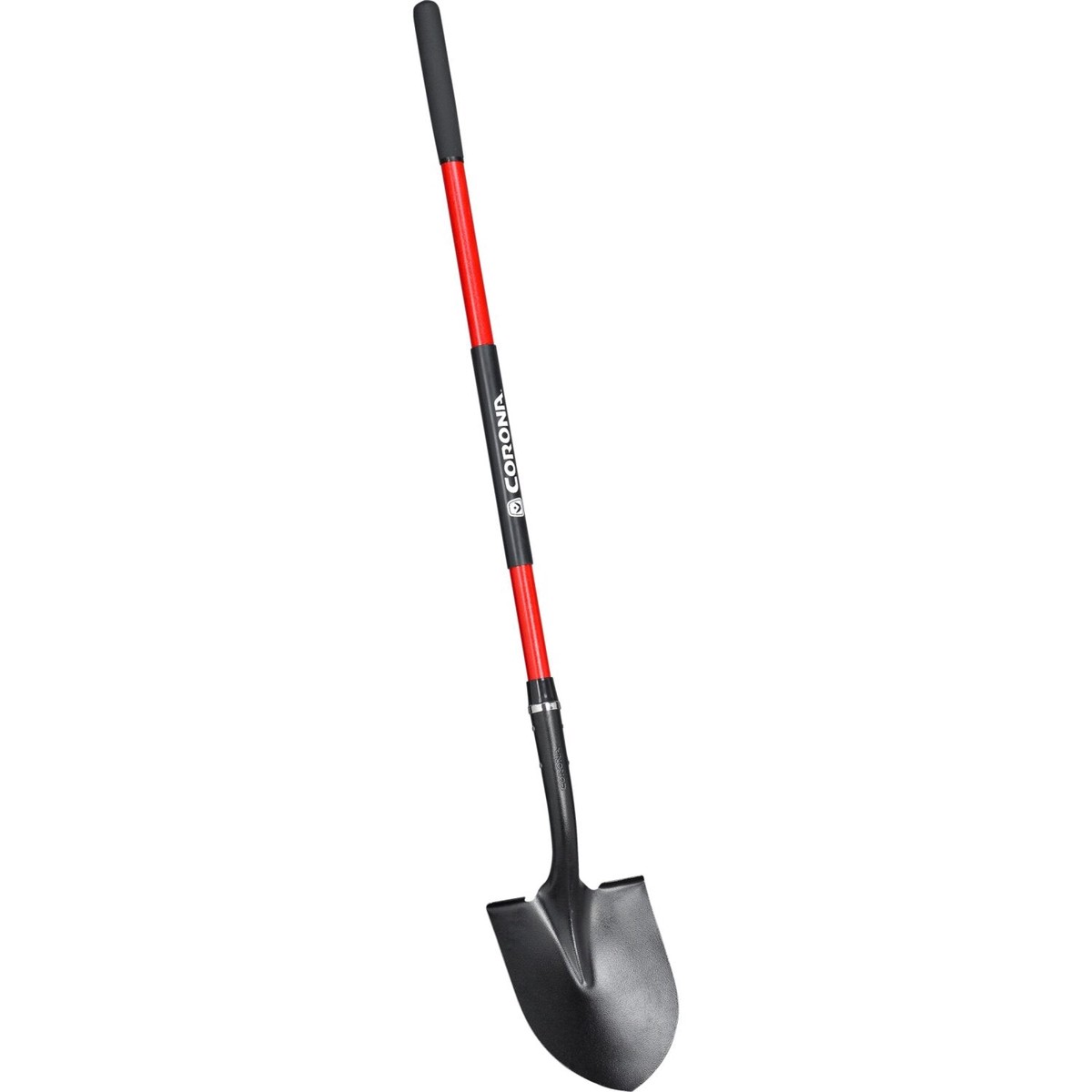 Corona SS 30020 Round Point 14-Gauge Shovel 12 in Head 48 in Fiberglass Handle