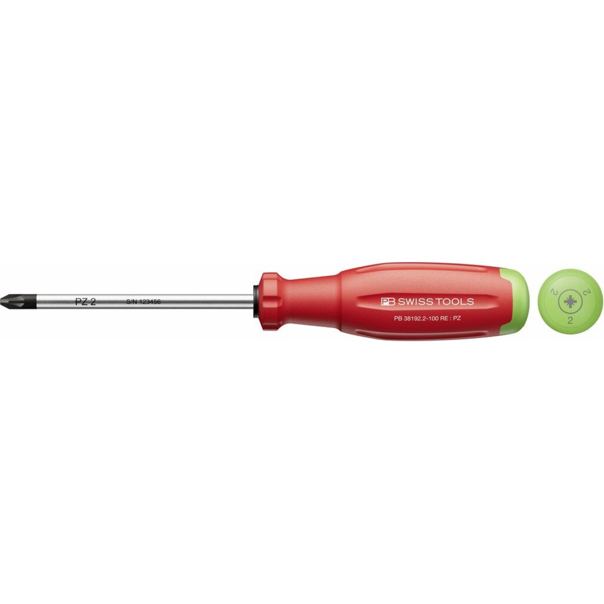 PB Swiss PB 381922-100 RE SwissGrip Evo screwdriver for PZ scr - PZ2