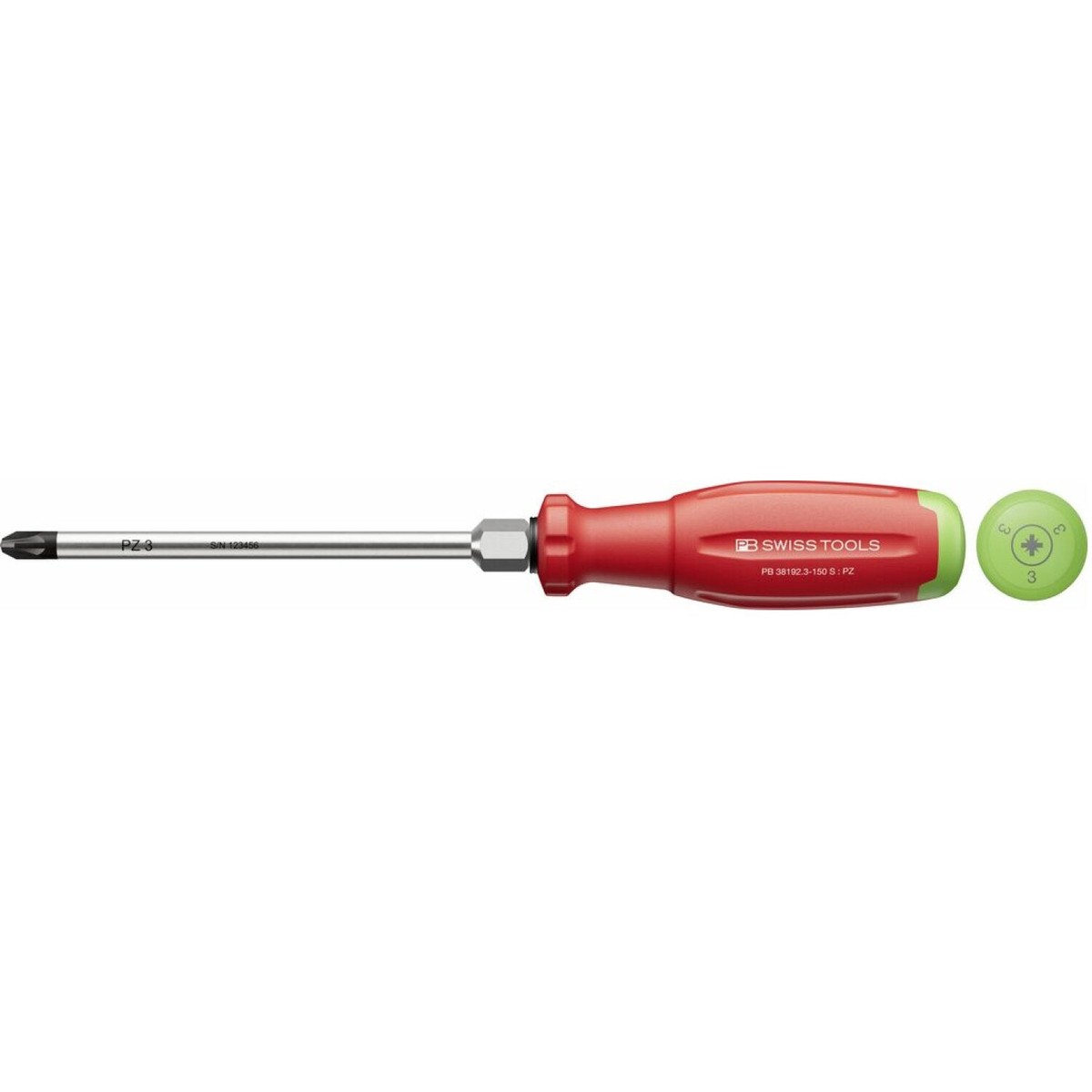 PB Swiss PB 381923-150 S SwissGrip Evo screwdriver for PZ scr - PZ3
