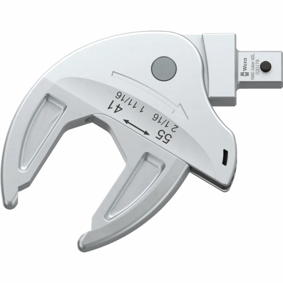 Wera 7880 joker 4xl self-setting insert spanner for wrench sizes 41-55 mm 14x18 mm 14x18 x 41-55 x 1 1116-2 116 x 151 mm