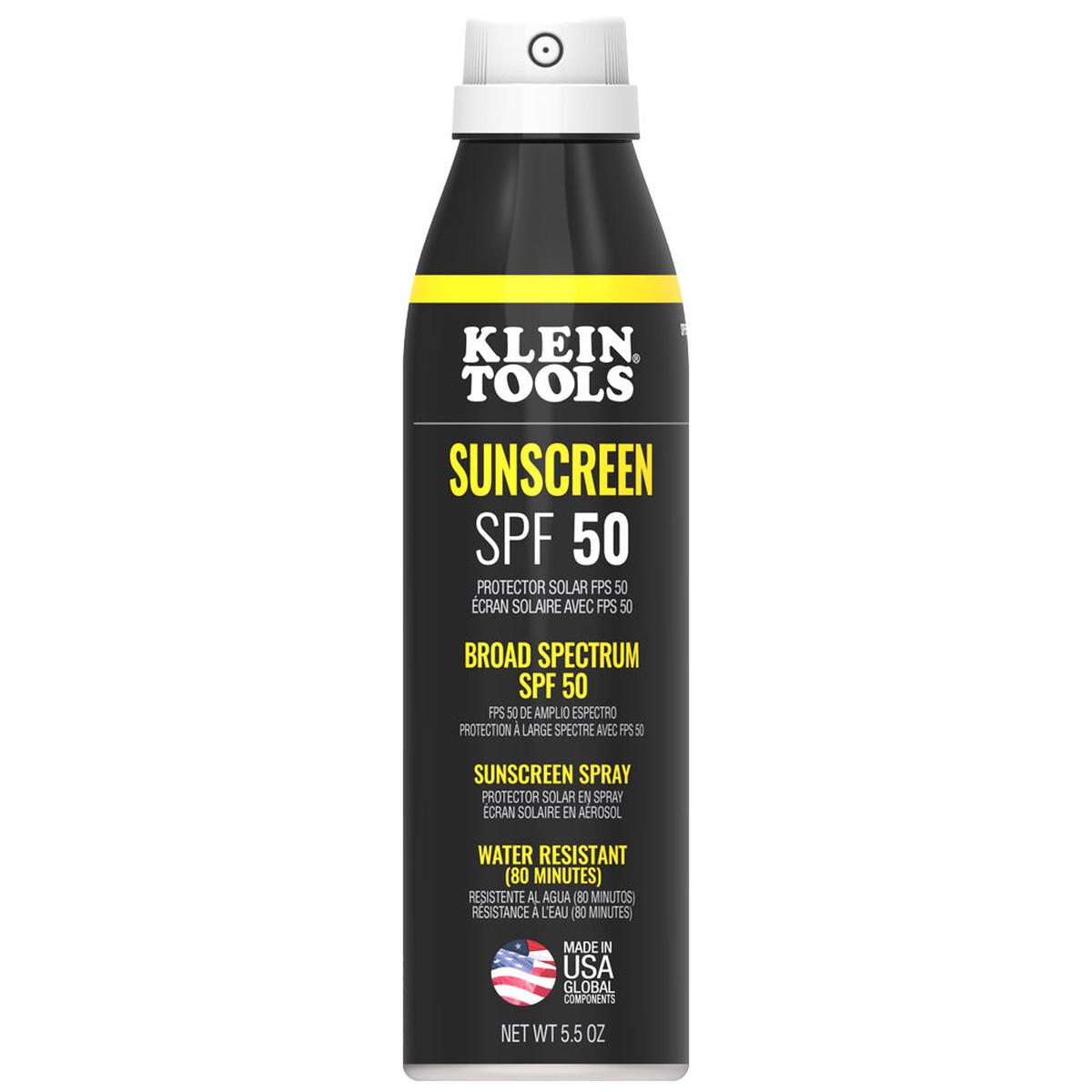 Klein Tools SPF50SPY55 Sunscreen Spray Broad Spectrum SPF 50 12-Pack