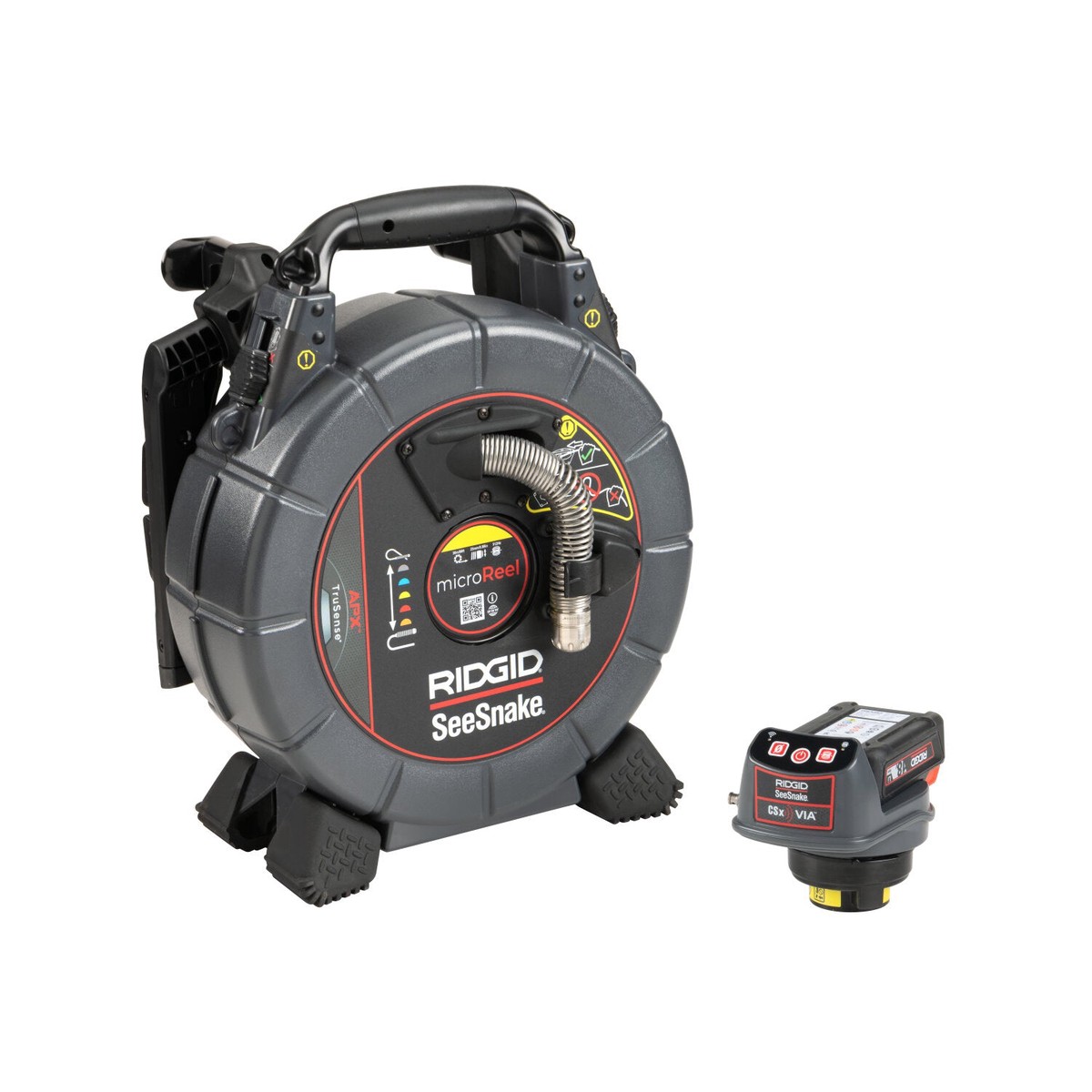 Ridgid 78728 SeeSnake mircroREEL APX CSx Via System with TruSense - 1 Battery and 1 Charger Included