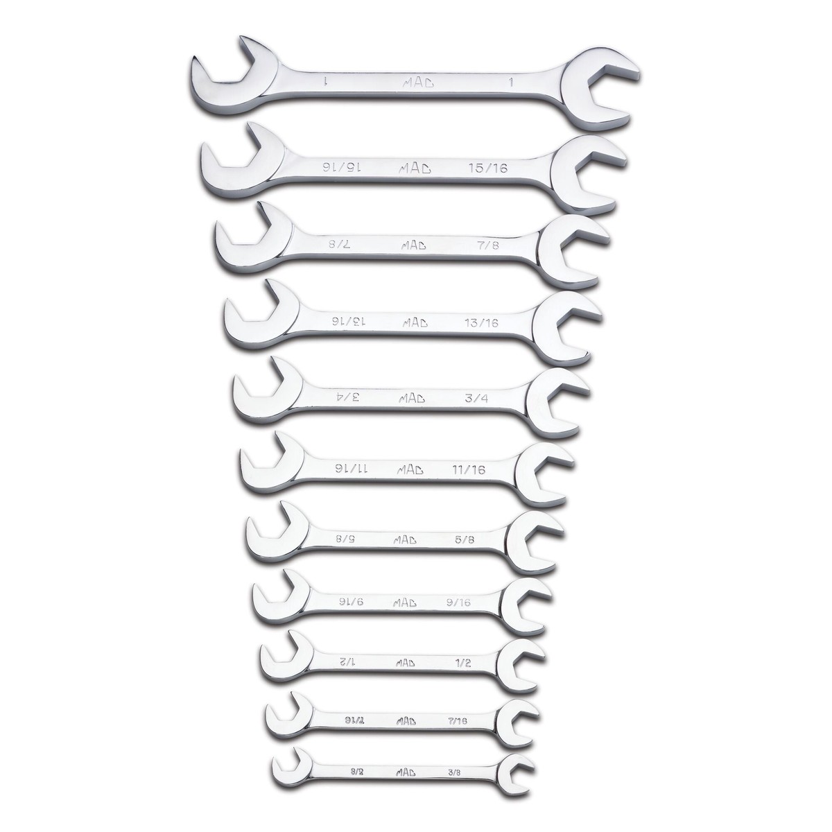 11-PC SAE Angle Wrench Set