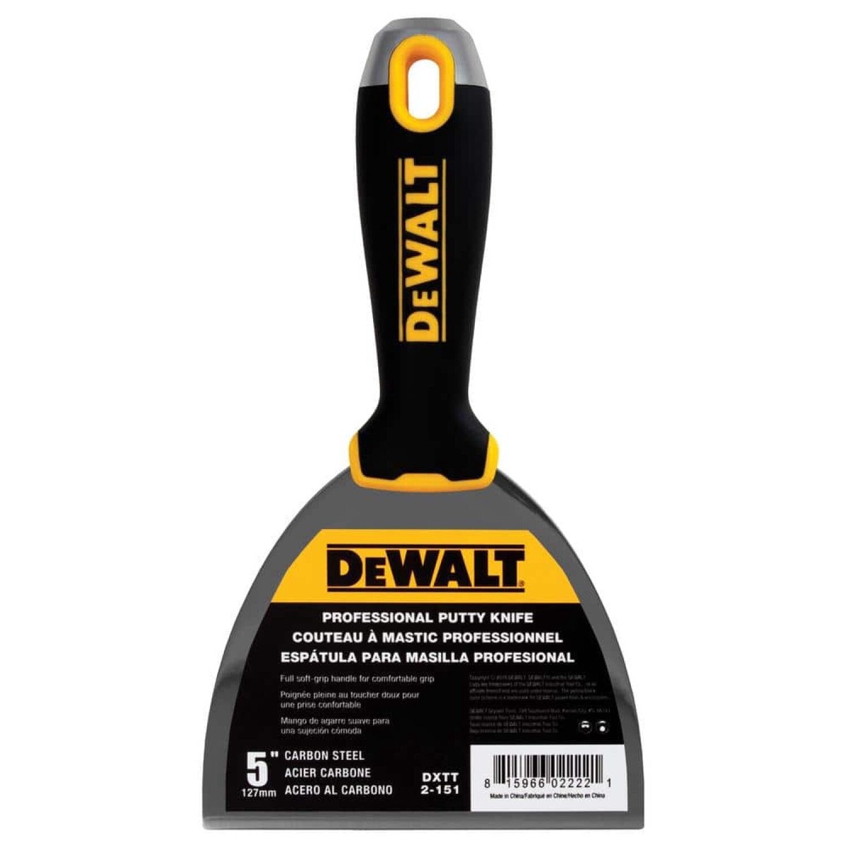 Dewalt DXTT-2-151 5 in Carbon Steel Joint Knife with Soft Grip Handle